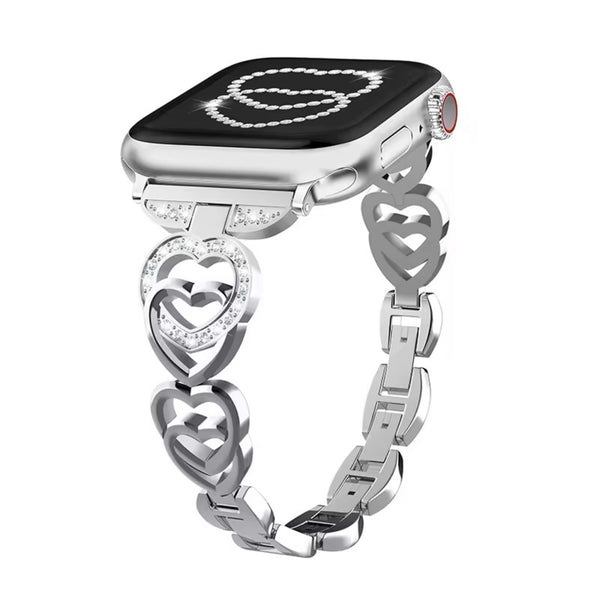 Apple Watch heart band - zilver