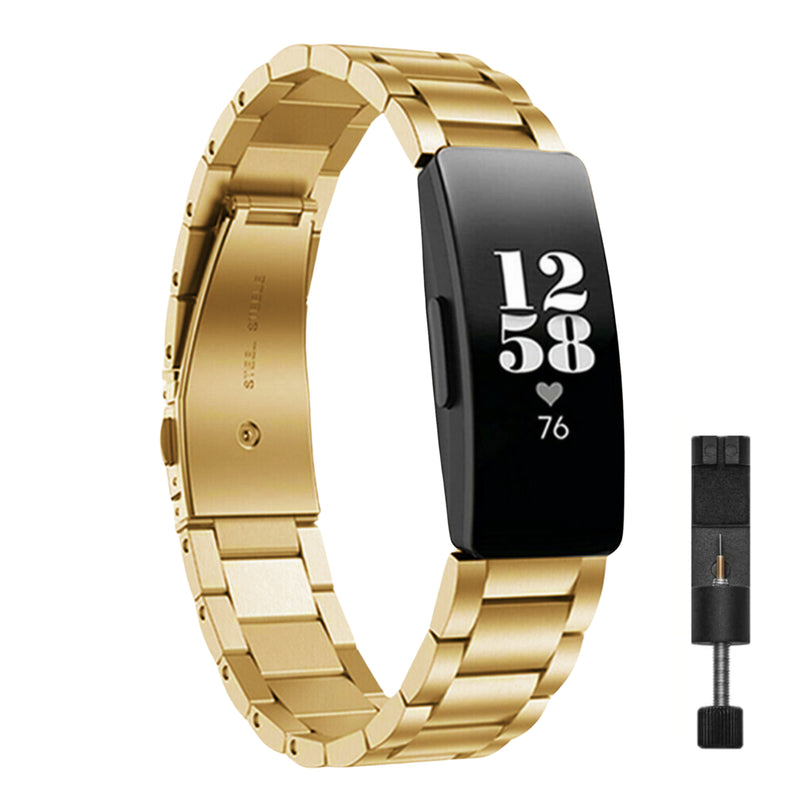 Fitbit inspire hr gold band sale