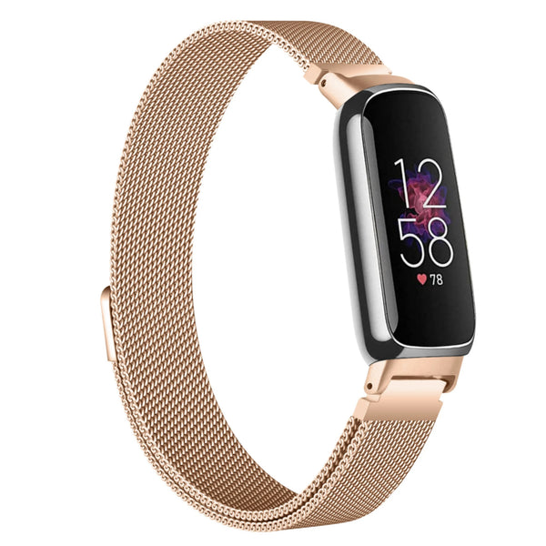 Fitbit inspire 3 milanese band - rosé goud