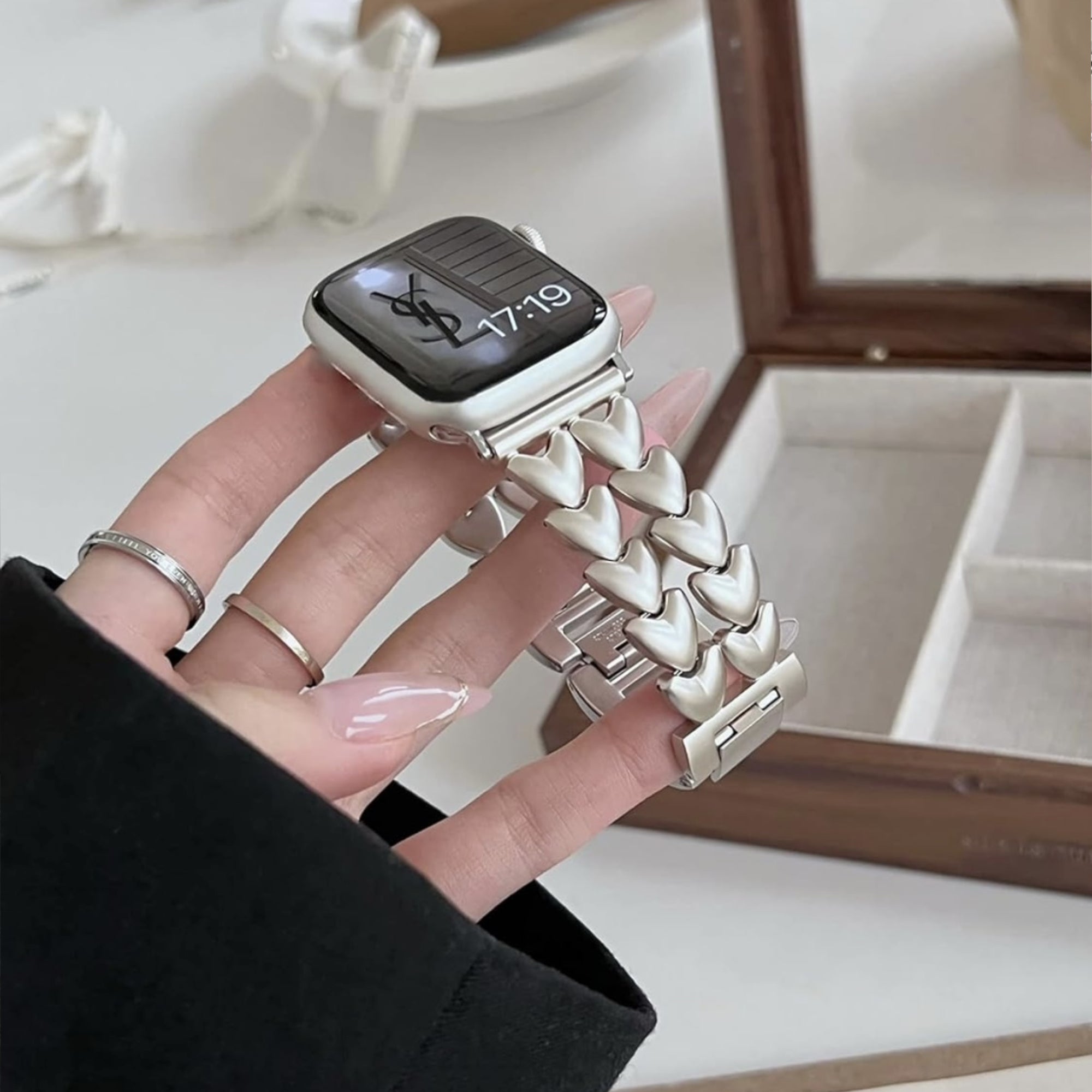 Apple Watch double love band - starlight