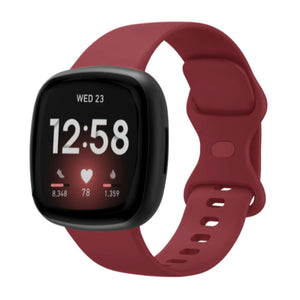 Fitbit Versa 3 / 4 / Sense siliconen bandje - wit