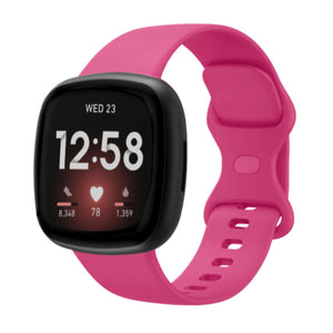 Fitbit Versa 3 / 4 / Sense Silikonarmband – rosa Sand