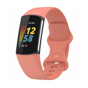 Fitbit Charge 5 / 6 siliconen bandje - rood