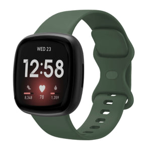 Fitbit Versa 3 / 4 / Sense siliconen bandje - lichtblauw