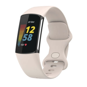 Fitbit Charge 5 / 6 siliconen bandje - zalm