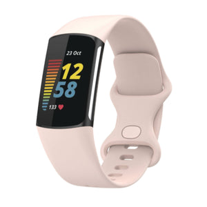 Fitbit Charge 5 / 6 siliconen bandje - grijs