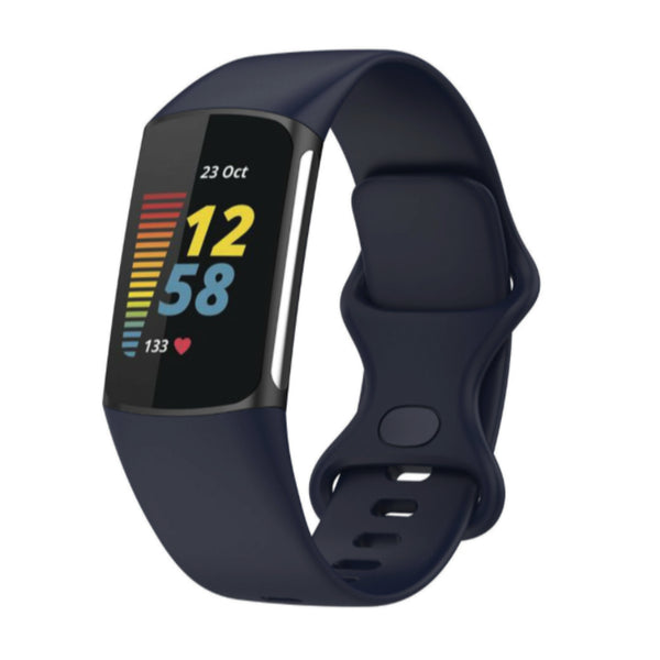 Fitbit Charge 5 / 6 siliconen bandje - navy blue