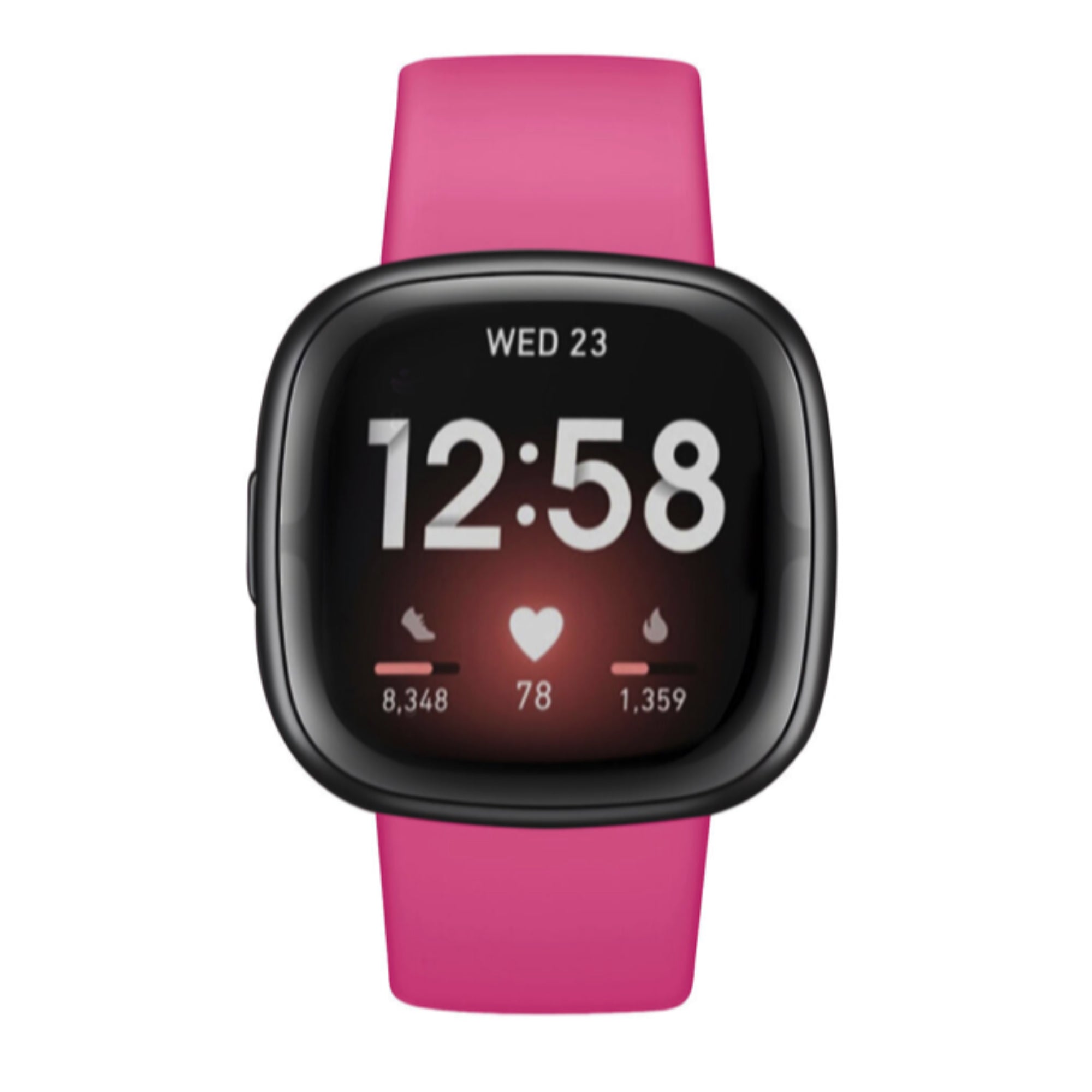 Fitbit Versa 3 / 4 / Sense Silikonarmband – Rosa