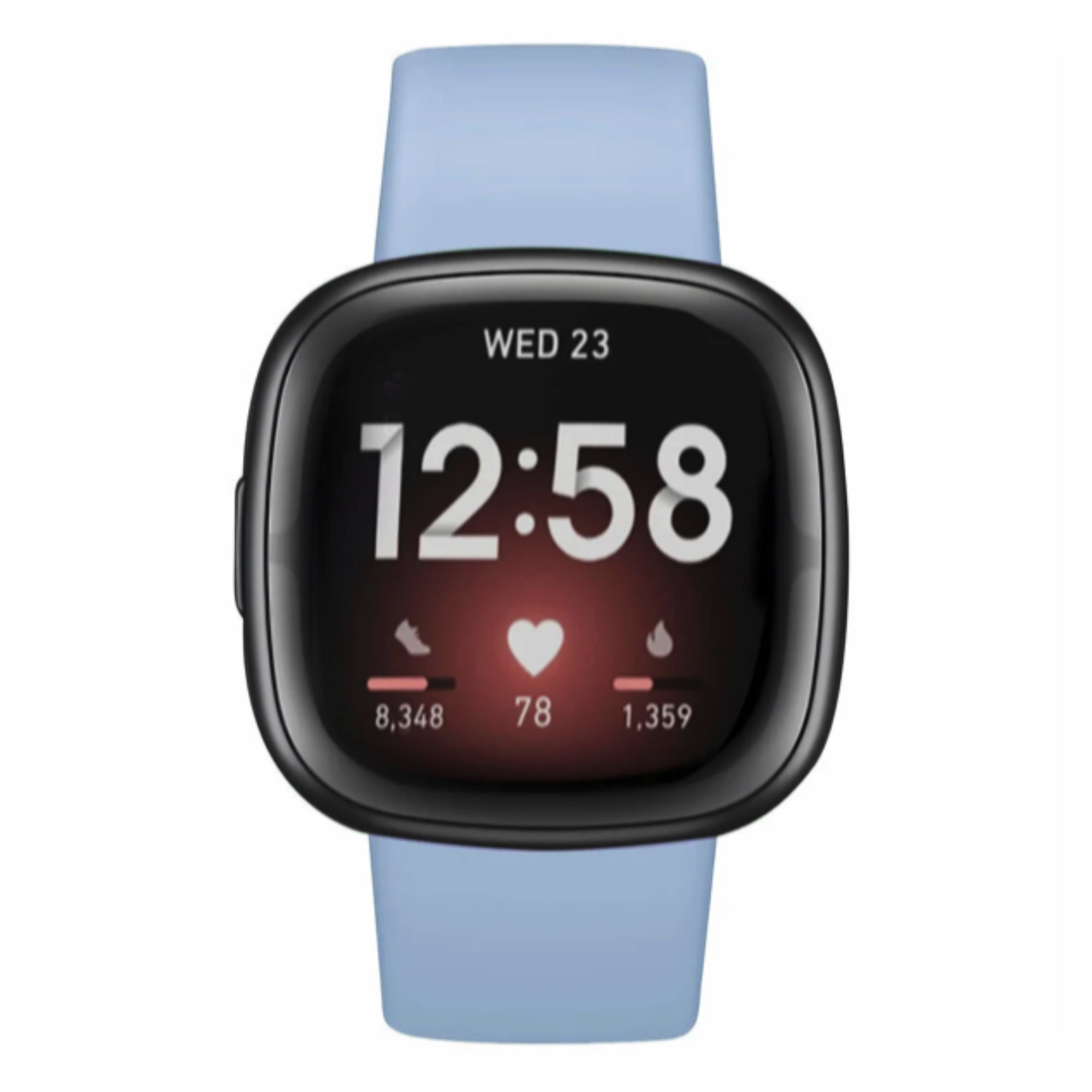 Fitbit Versa 3 / 4 / Sense Silikonarmband – Hellblau