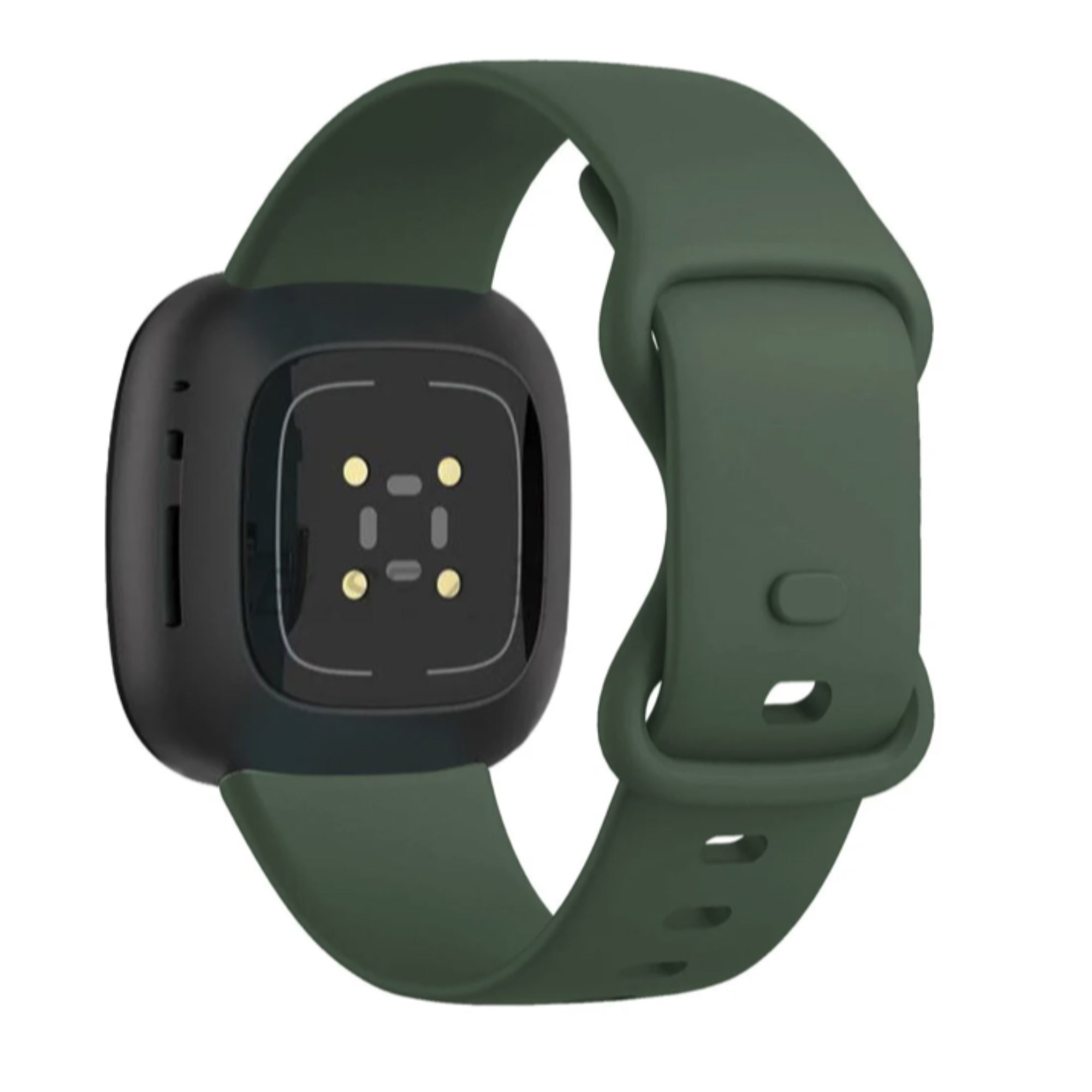 Fitbit Versa 3 / 4 / Sense siliconen bandje - donkergroen