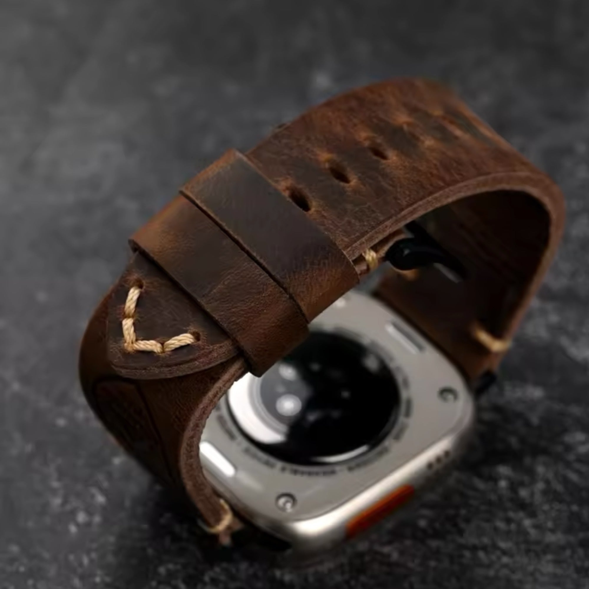 Apple Watch leren vintage band - bruin