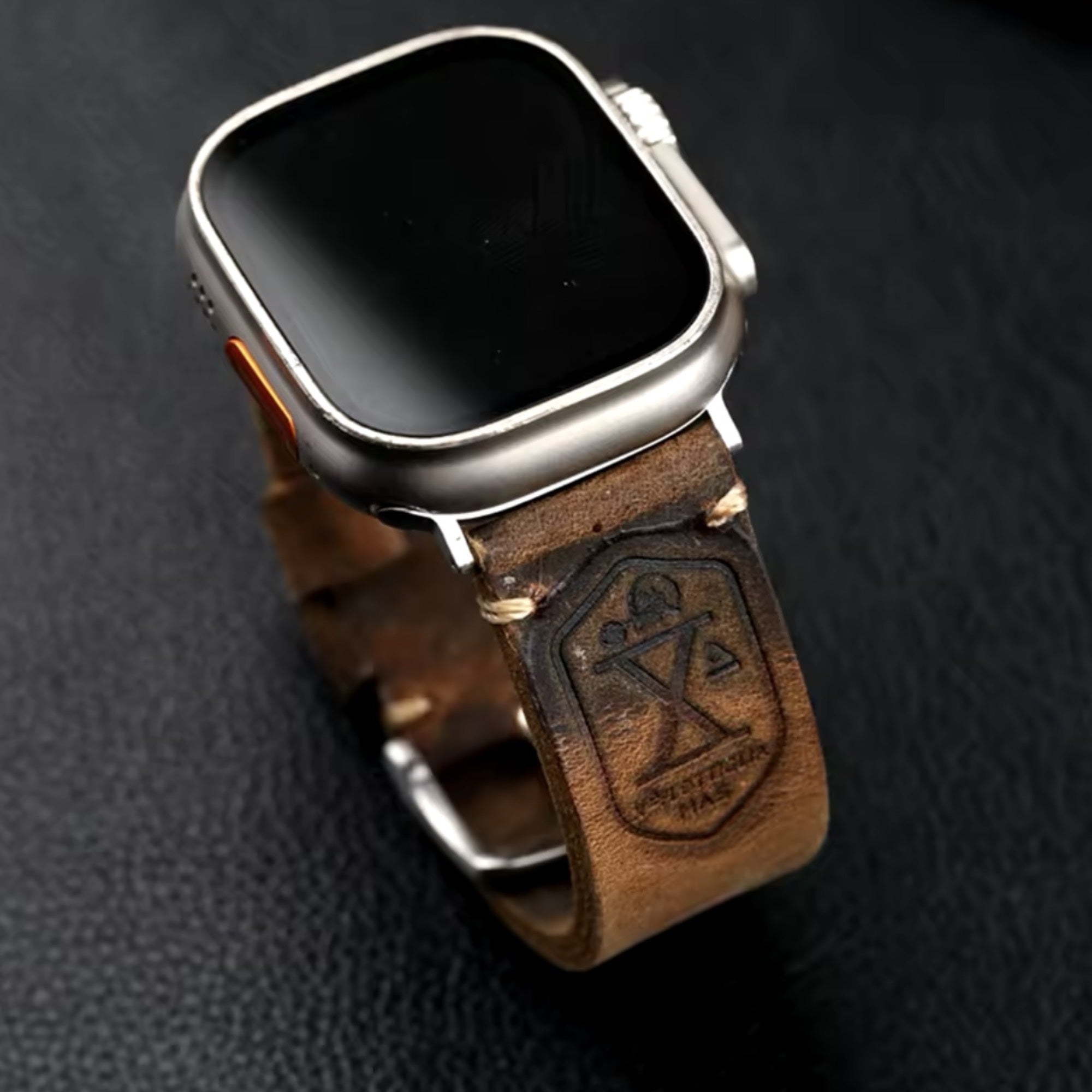 Apple Watch leren vintage band - bruin