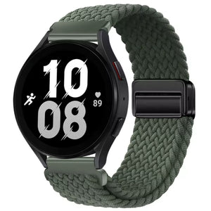 Geflochtenes Armband für Samsung Galaxy Watch – Schwarz