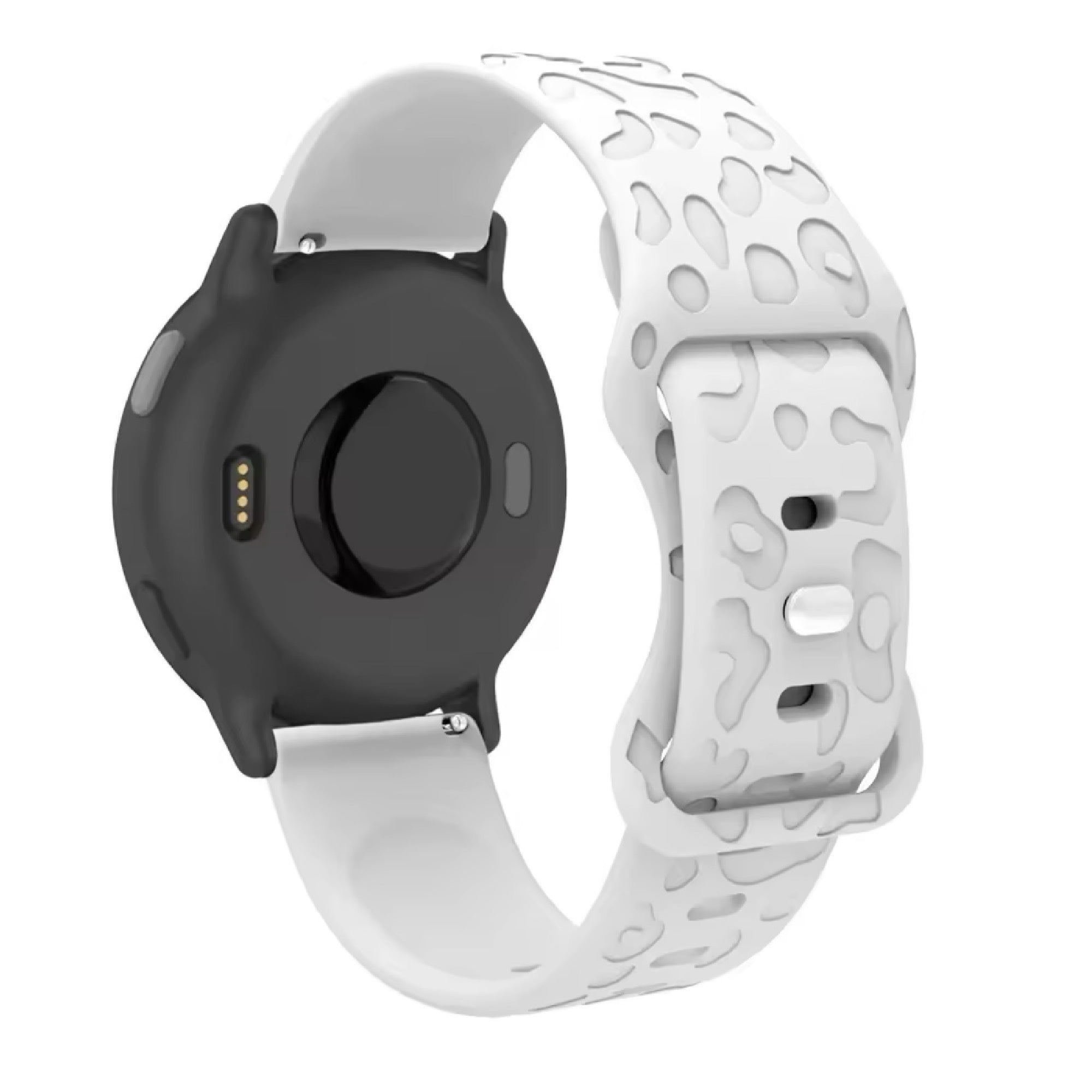 Samsung Galaxy Watch Silikon Panther Armband - weiß