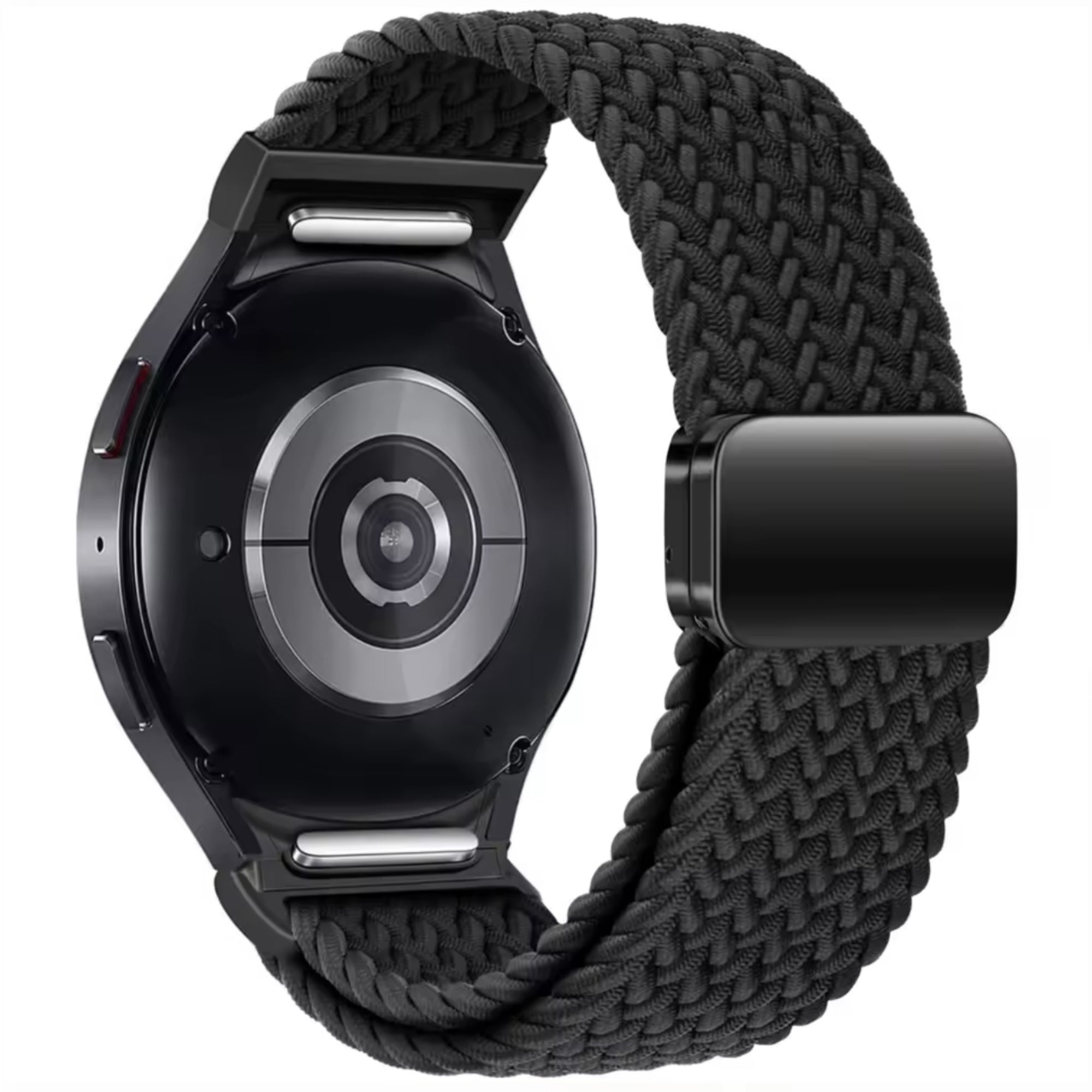 Geflochtenes Armband für Samsung Galaxy Watch – Schwarz