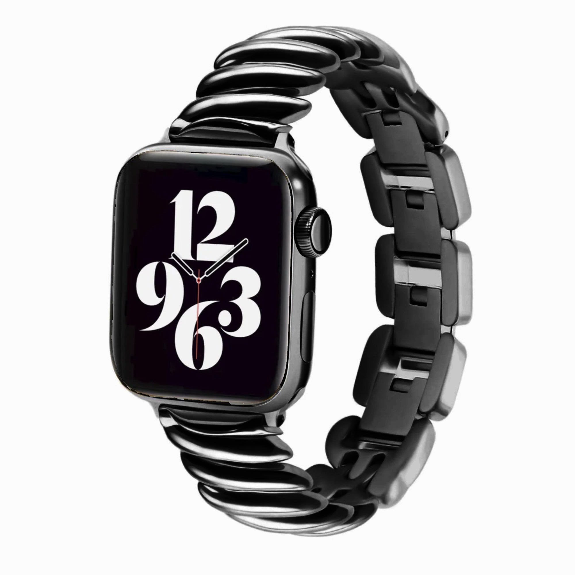 Apple Watch Wirbelarmband – Schwarz