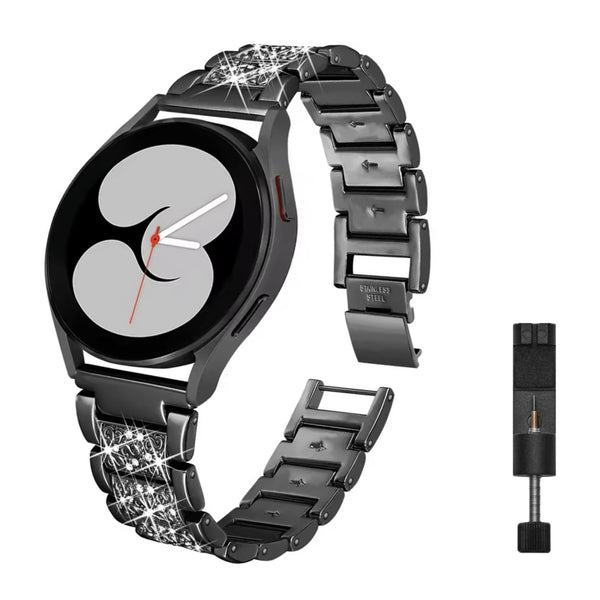 Samsung Galaxy Watch Diamantgliederarmband – Schwarz