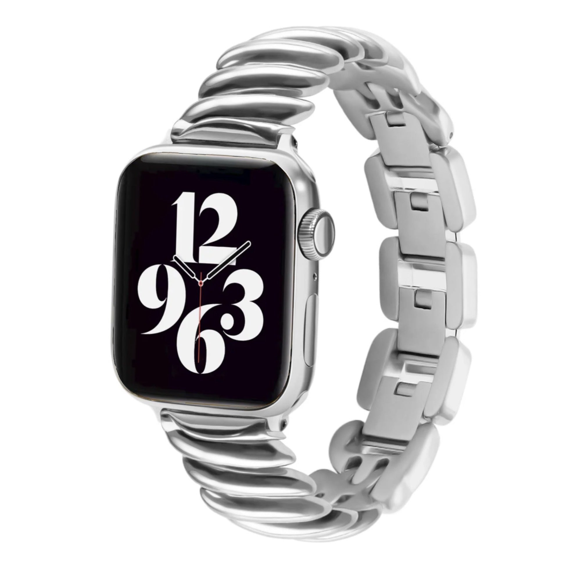 Apple Watch swirl bandje - zilver