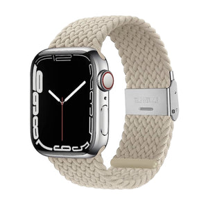 Apple Watch gevlochten loop verstelbaar - zeeblauw