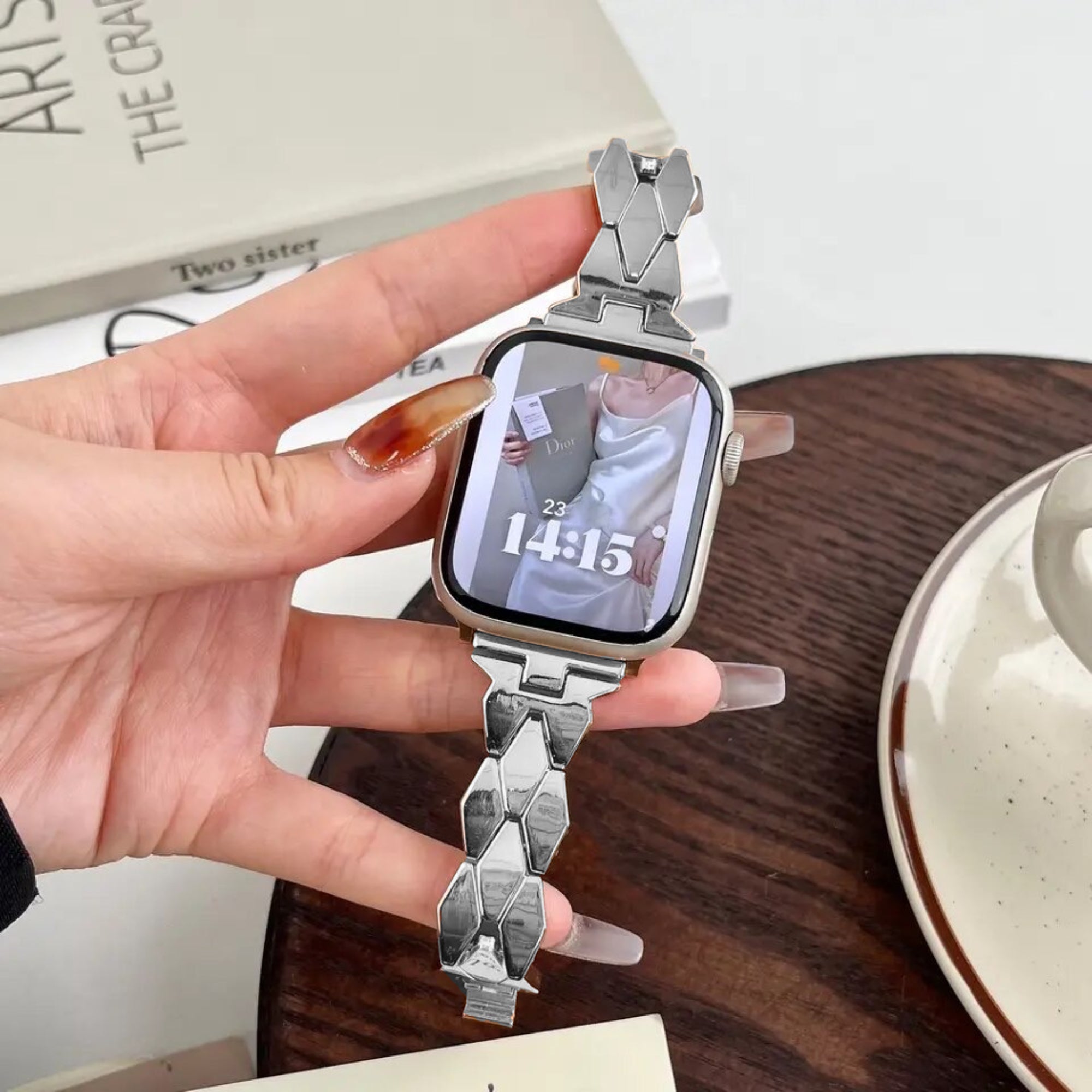 Apple Watch D strap - silver