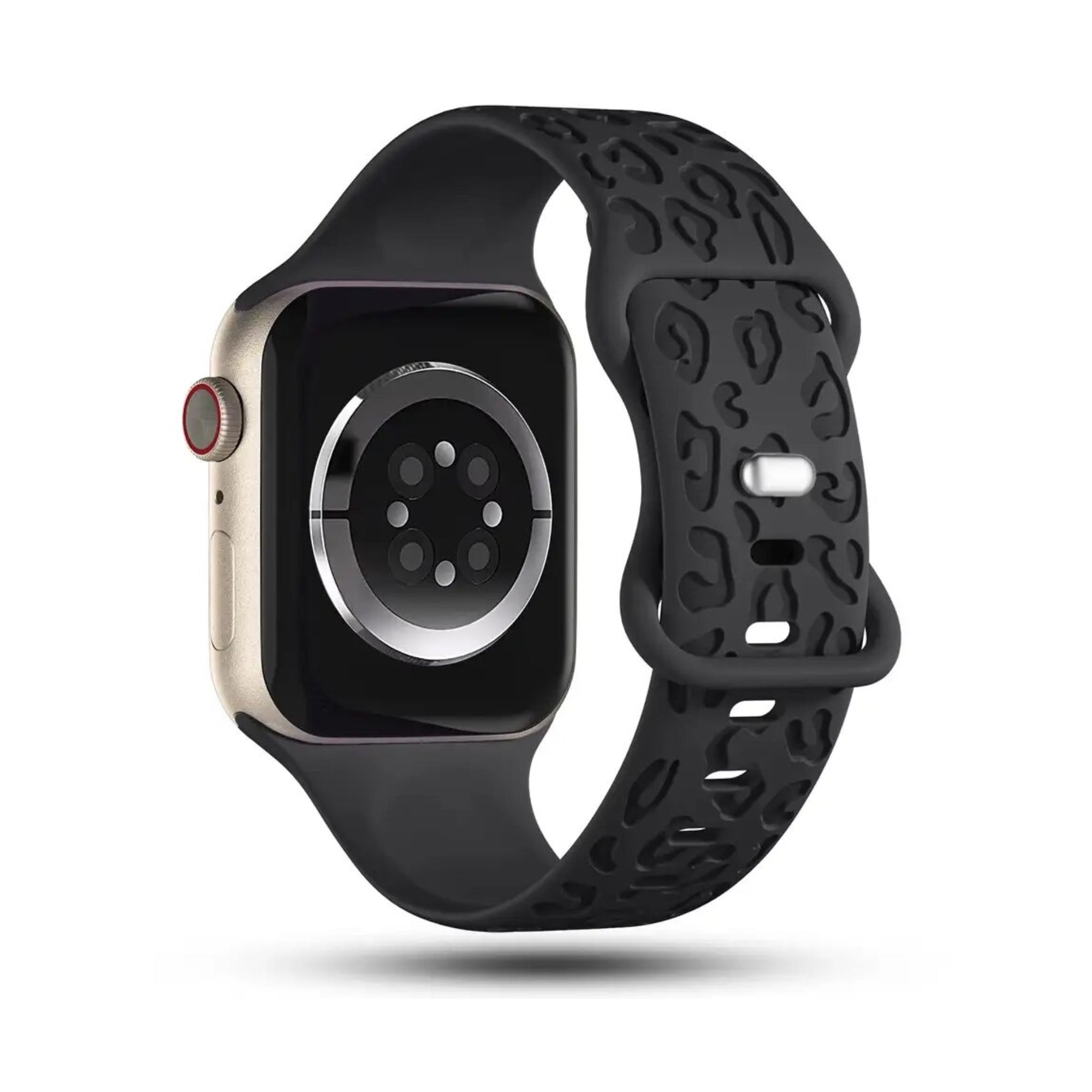 Apple Watch Silicone Panther Strap - Black