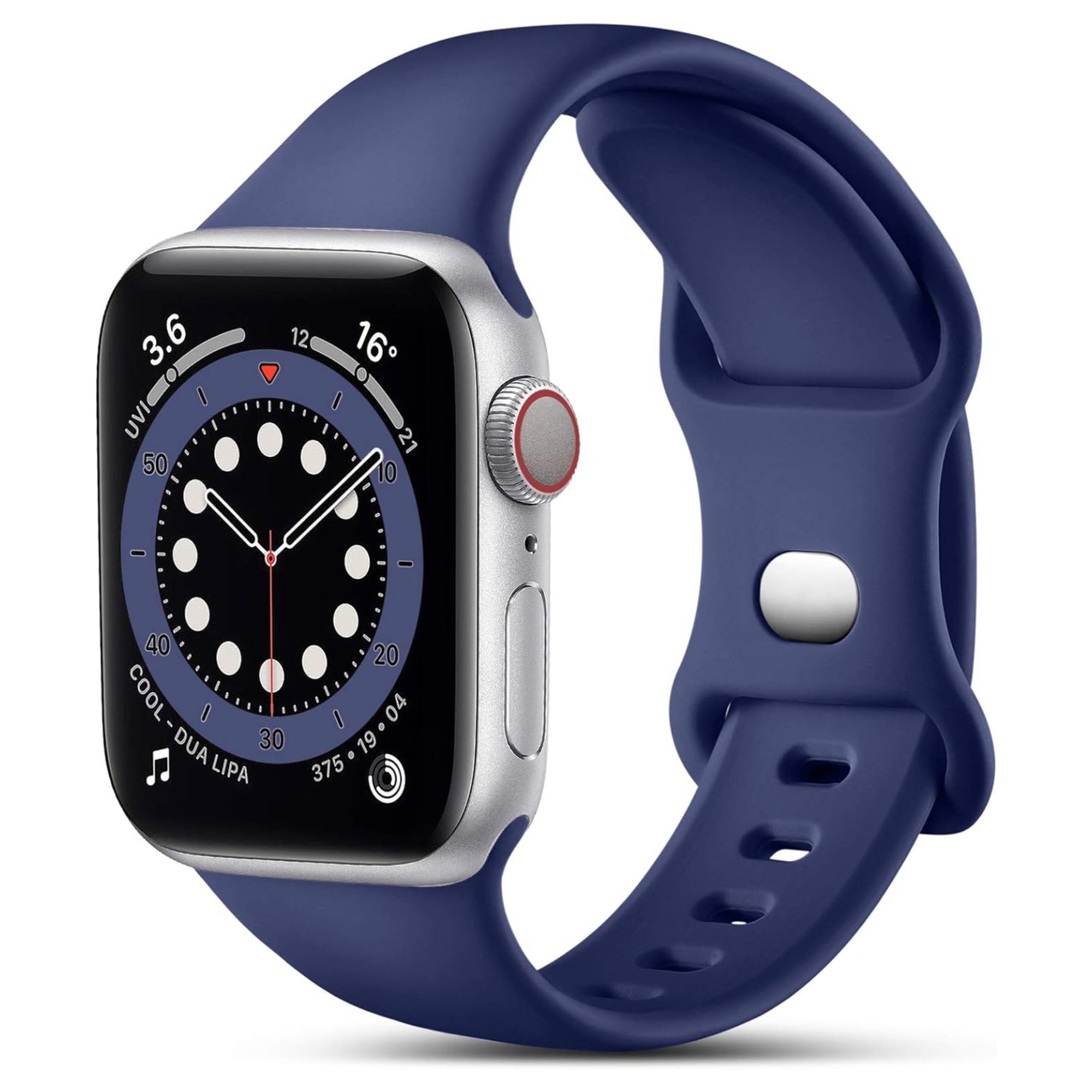 Apple Watch Silikonarmband – Mitternachtsblau