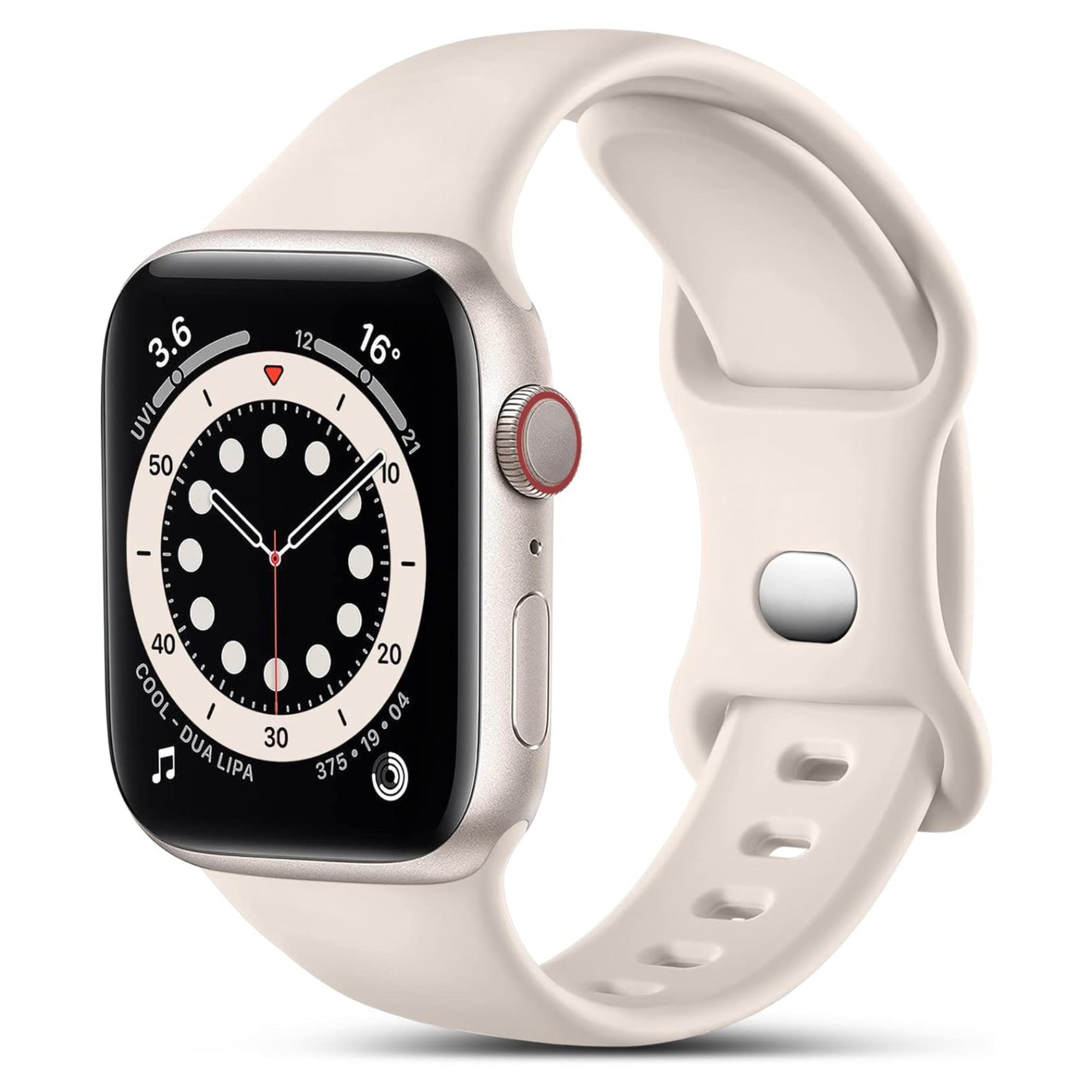 Apple Watch Silikonarmband – Sternenlicht