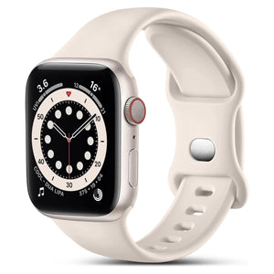 Apple Watch siliconen bandje - wit