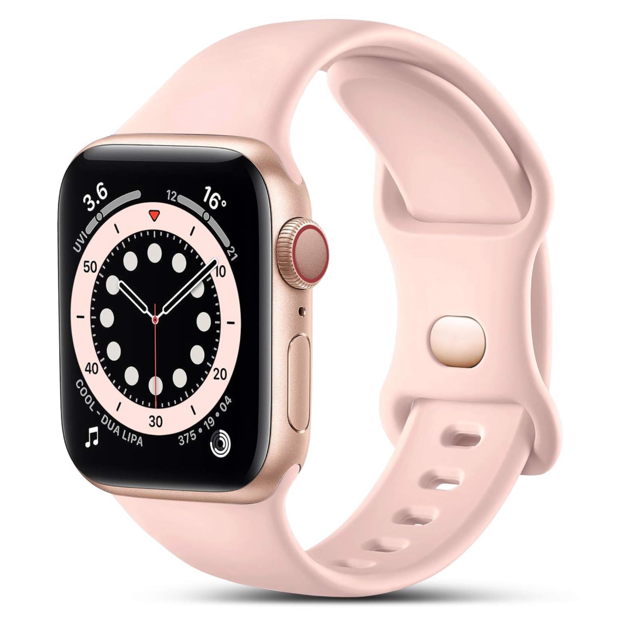 Apple Watch siliconen bandje - pink sand