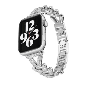 Apple Watch diamond V bandje - zwart