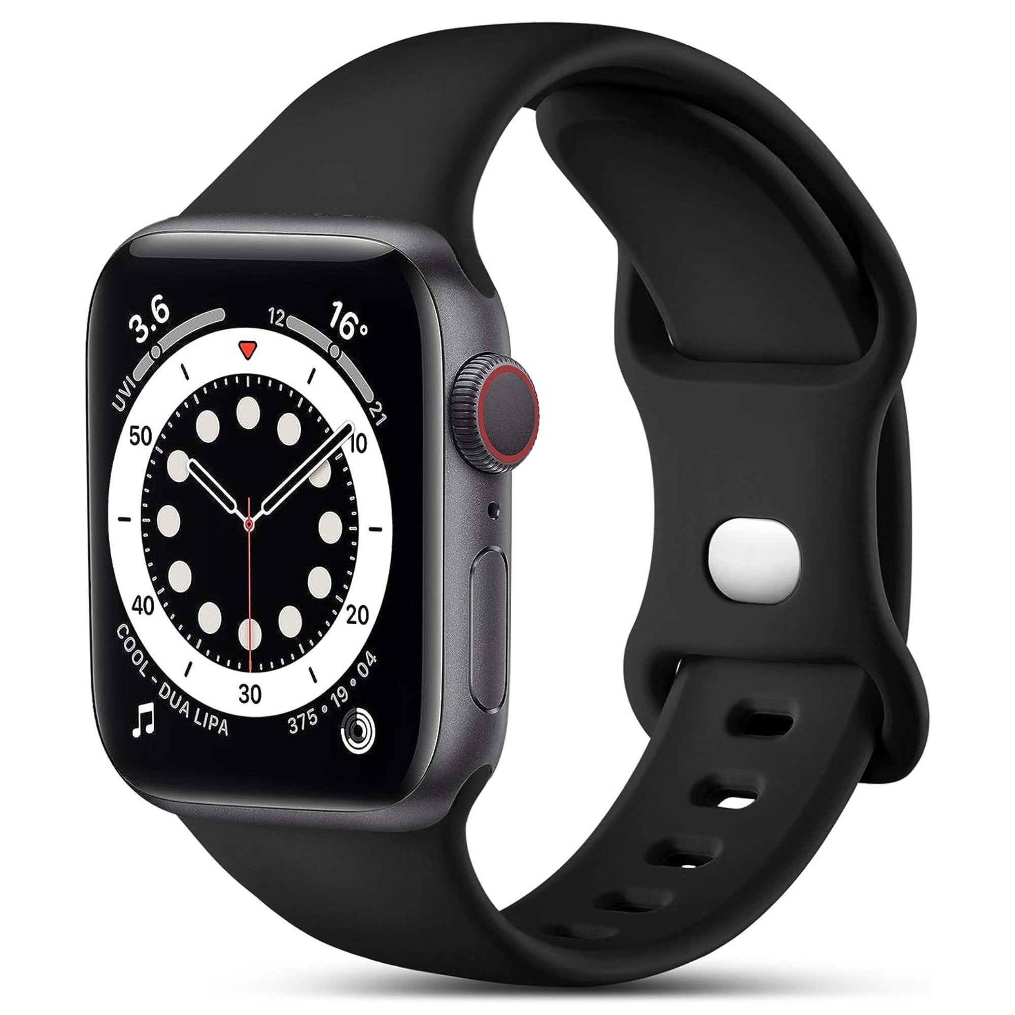 Apple Watch siliconen bandje - zwart