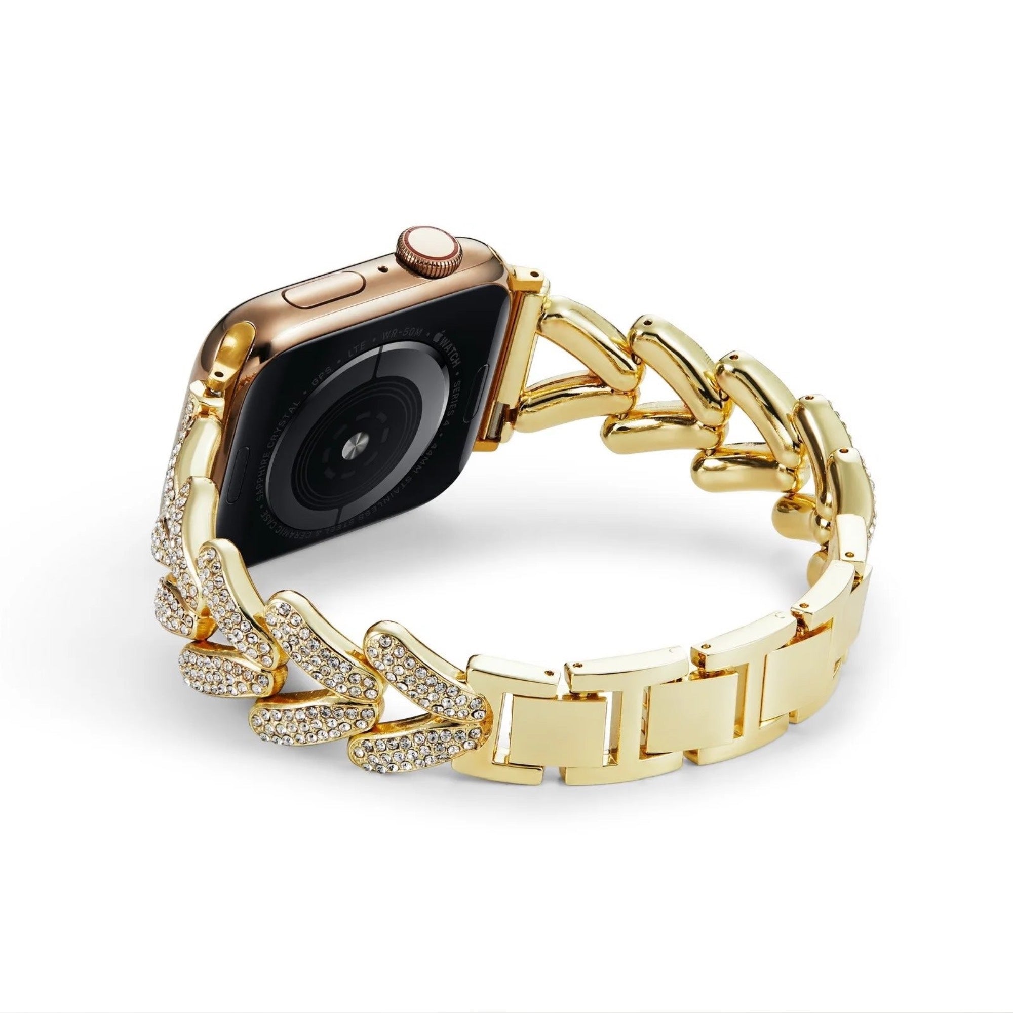 Diamant-V-Armband der Apple Watch – Gold