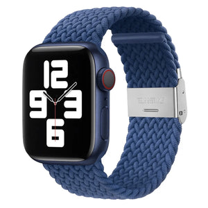 Apple Watch gevlochten loop verstelbaar - zwart