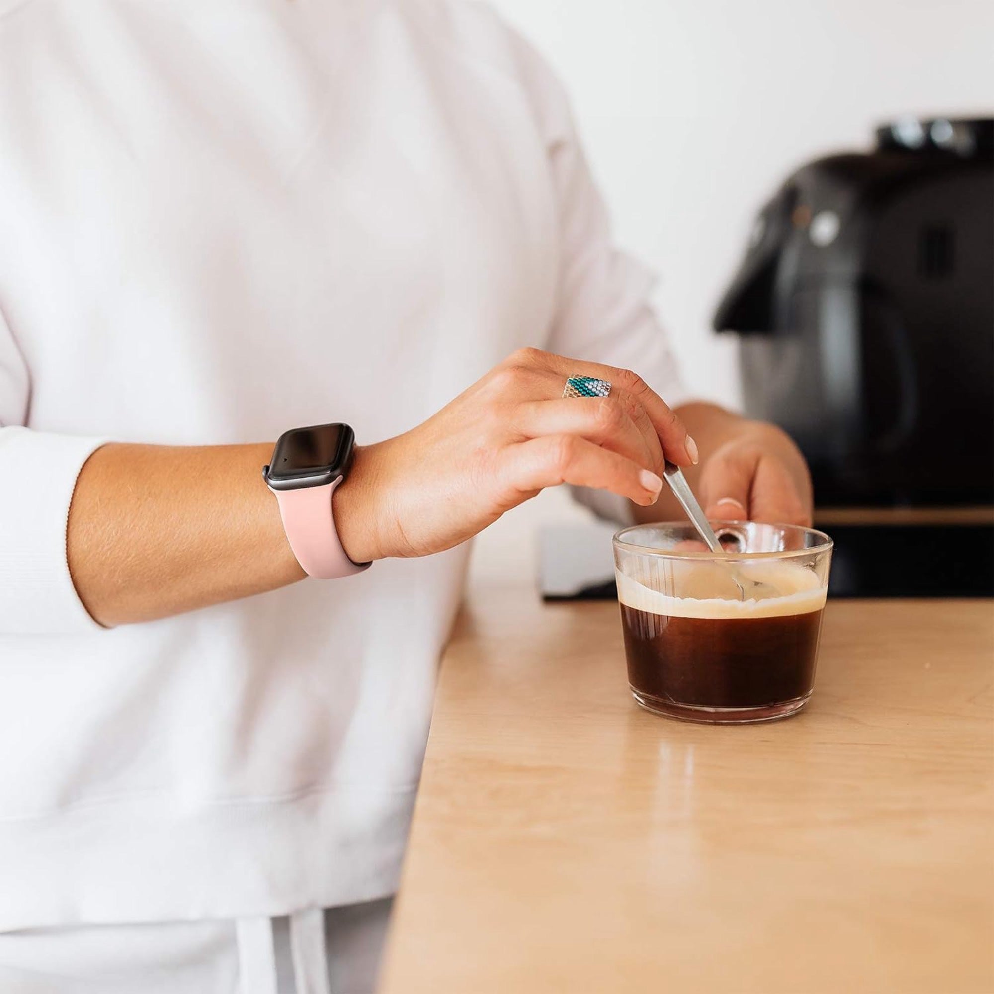 Apple Watch siliconen bandje - pink sand