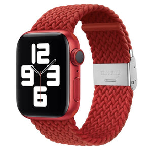 Apple Watch gevlochten loop verstelbaar - oranje