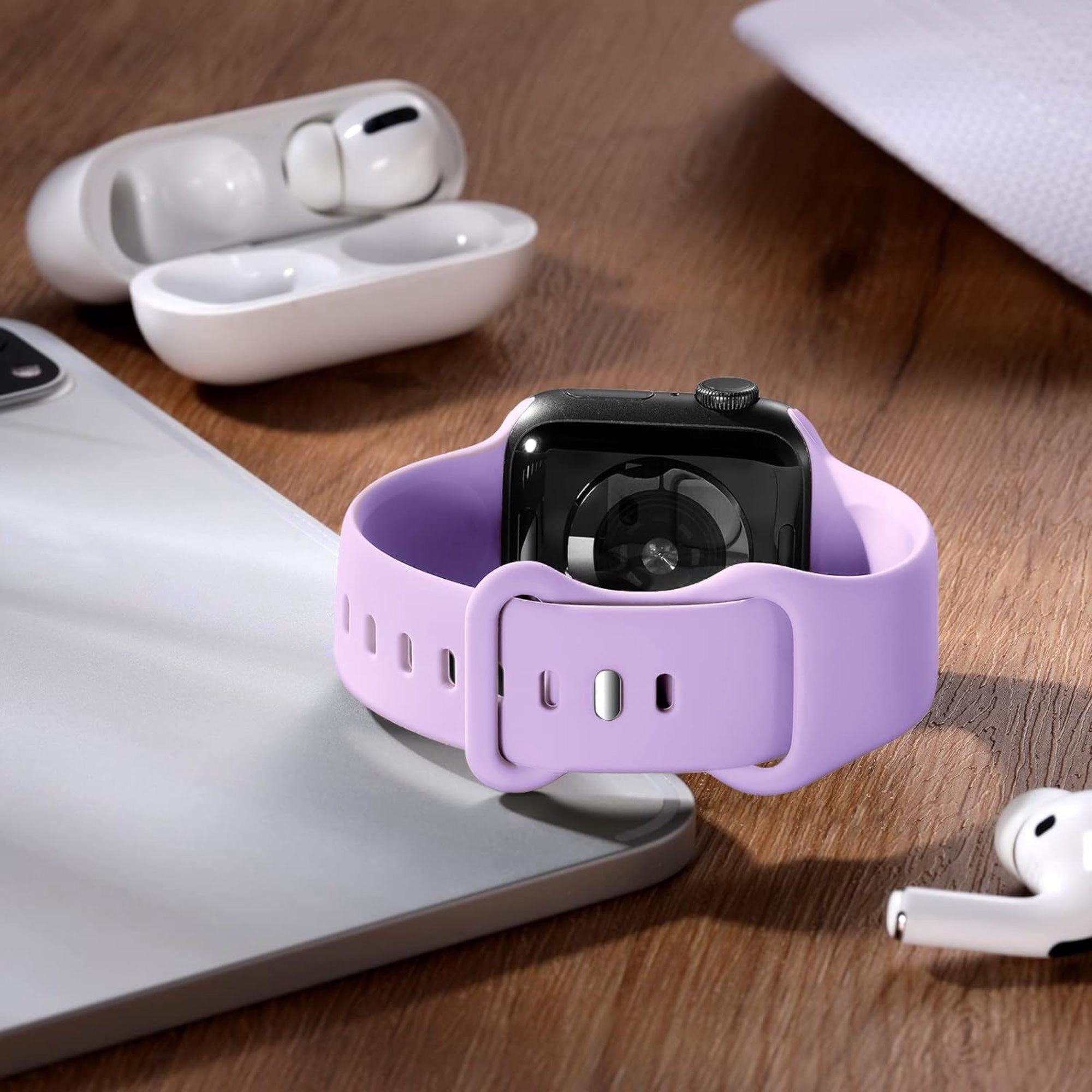 Apple Watch siliconen bandje - lila