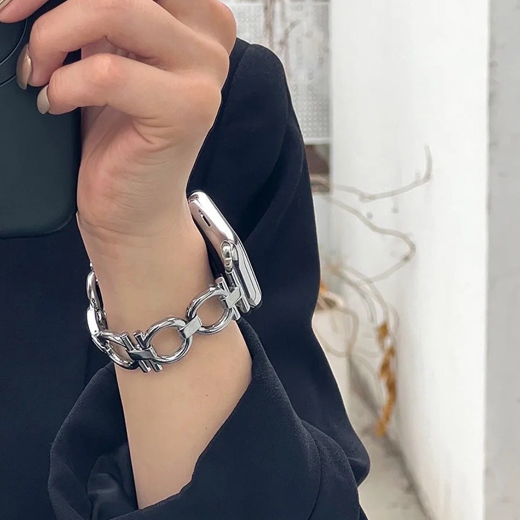 Apple Watch O strap - silver