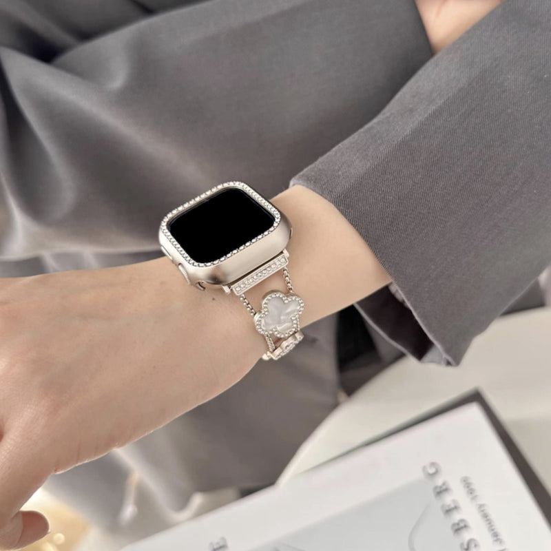Apple Watch clover band pearl - starlight