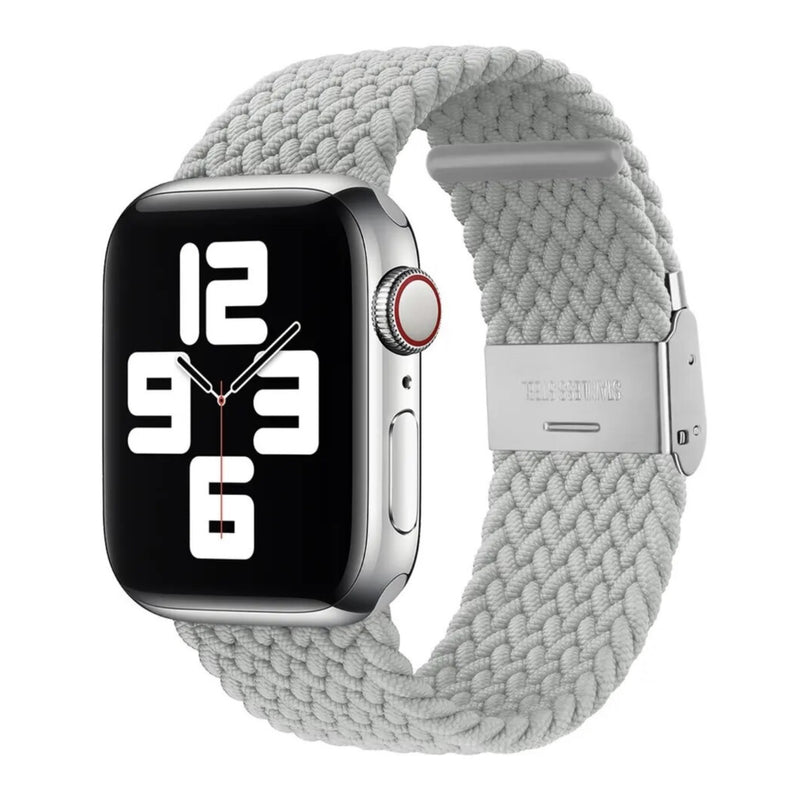 Apple Watch gevlochten loop verstelbaar - grijs