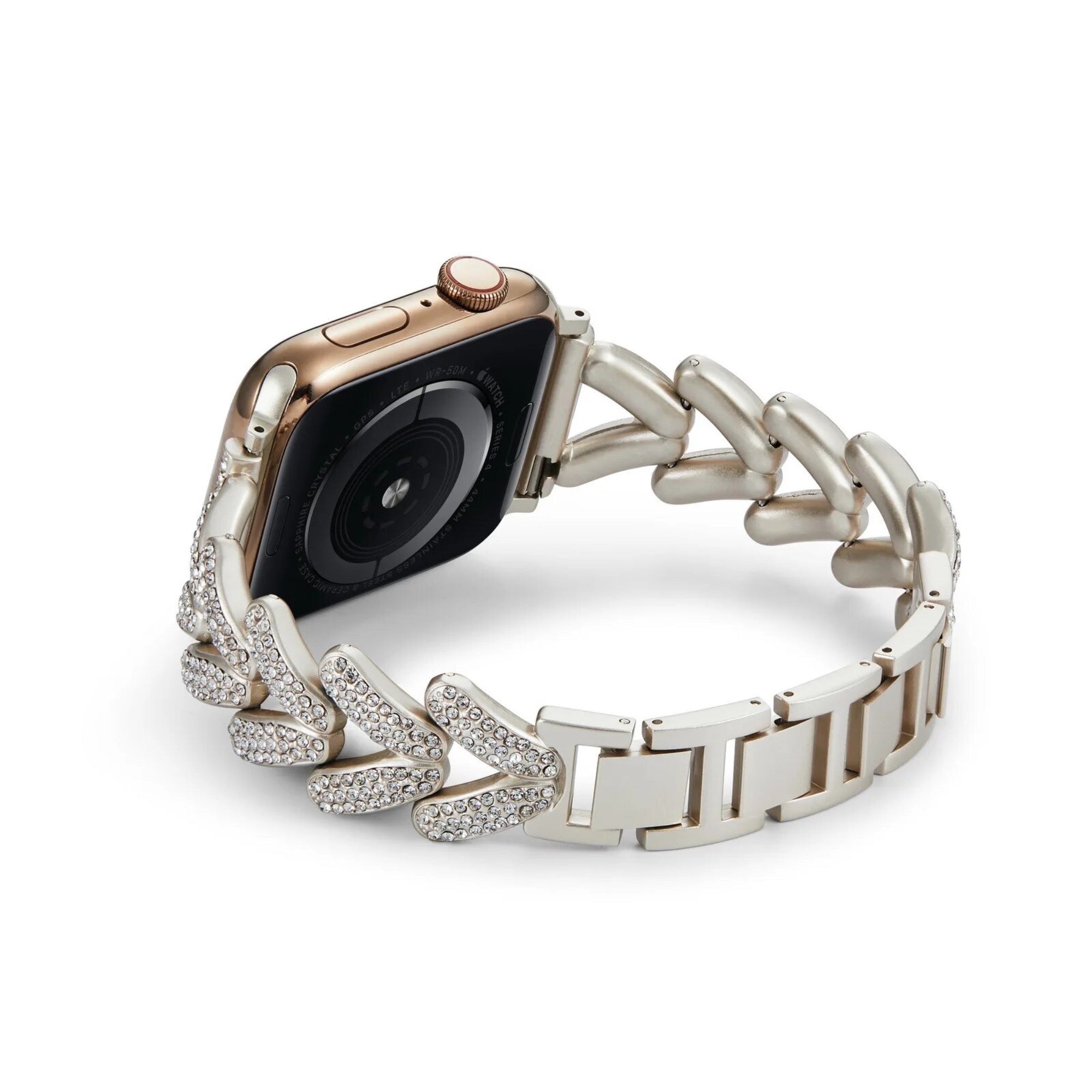 Apple Watch diamond V strap - starlight