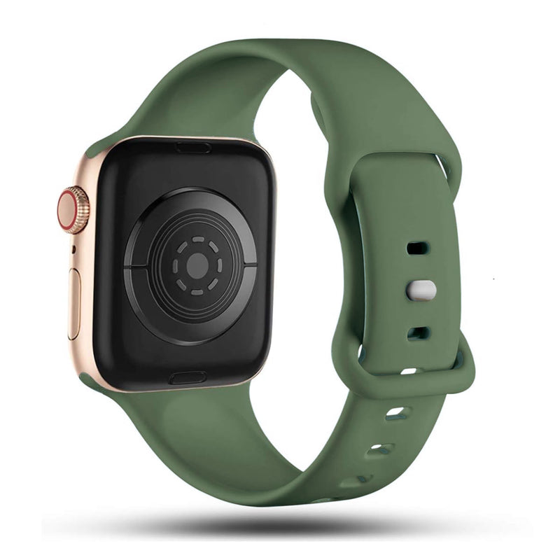 Apple Watch siliconen bandje - donkergroen