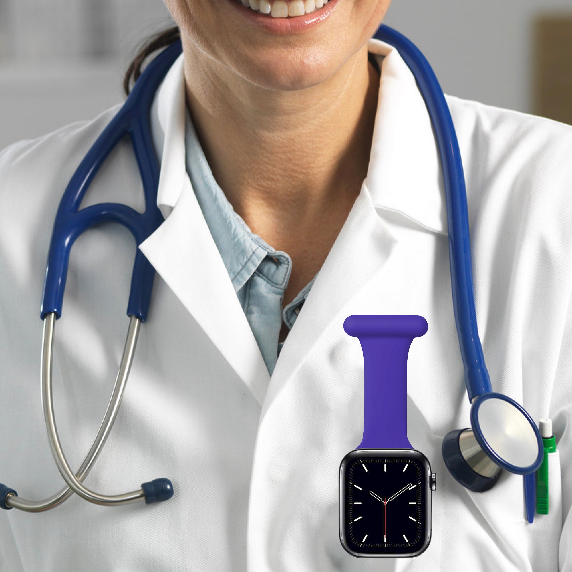 Apple Watch nurse band - purple