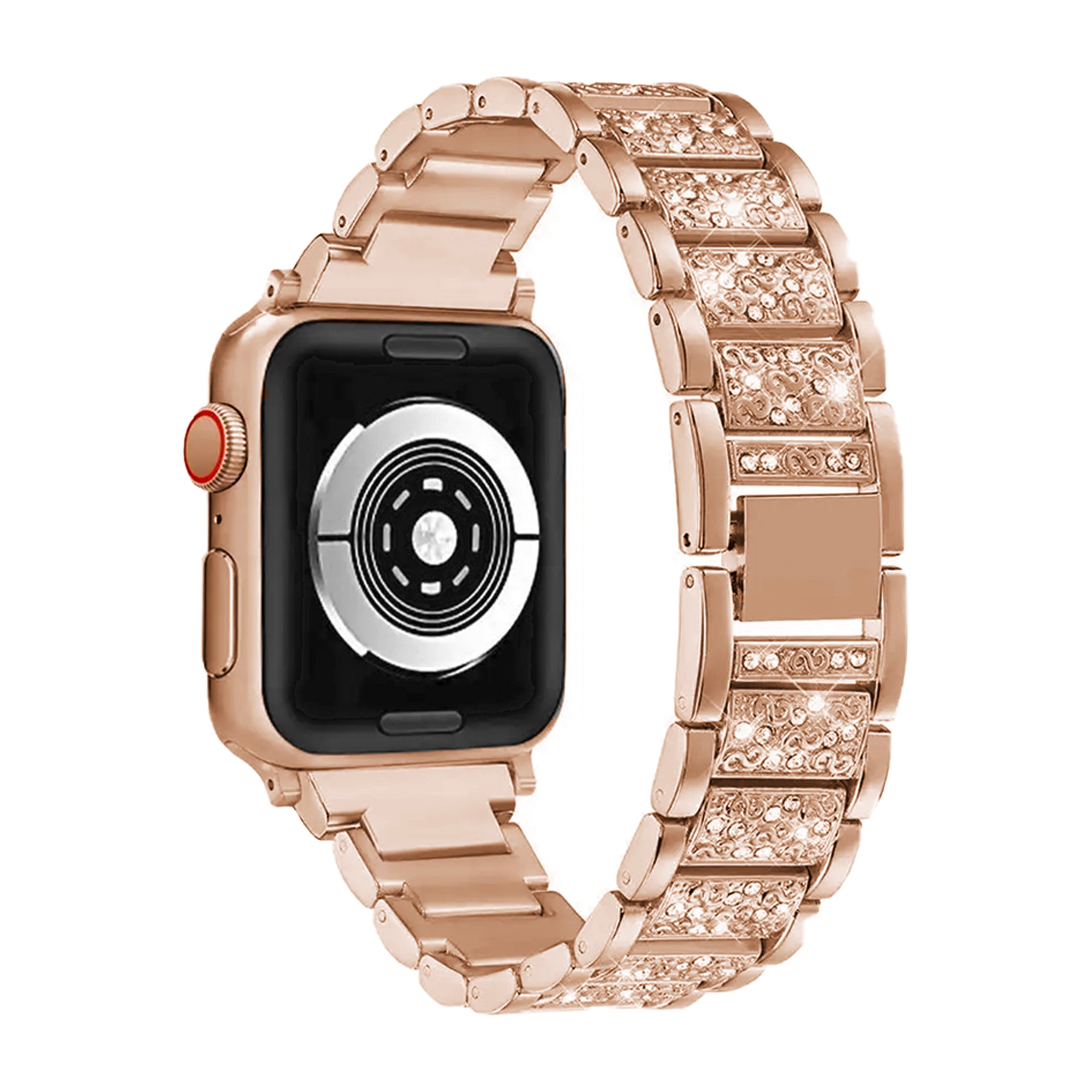 Diamant-Gliederarmband der Apple Watch – Rose