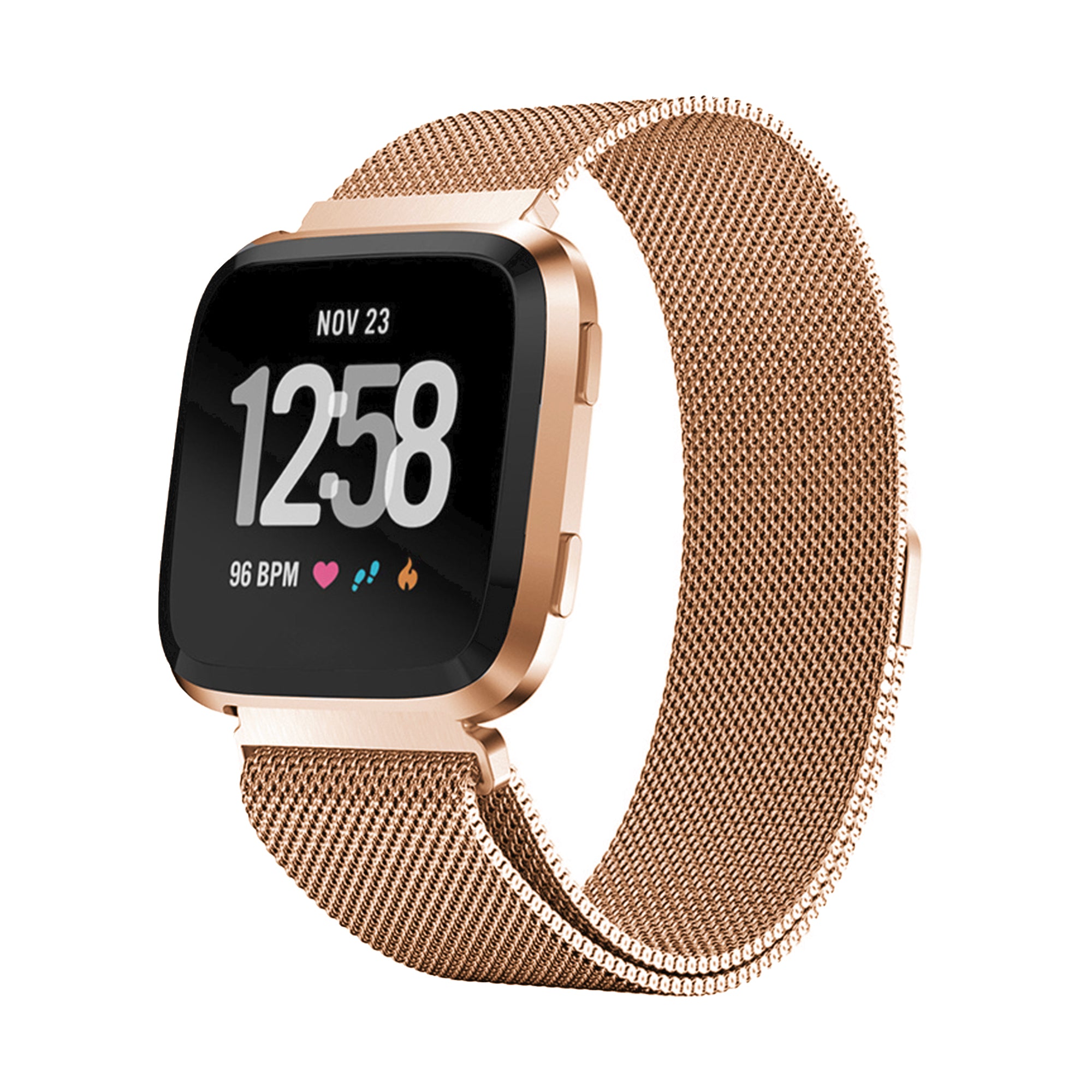 Fitbit Versa 1 / 2 milanese band - rosé goud