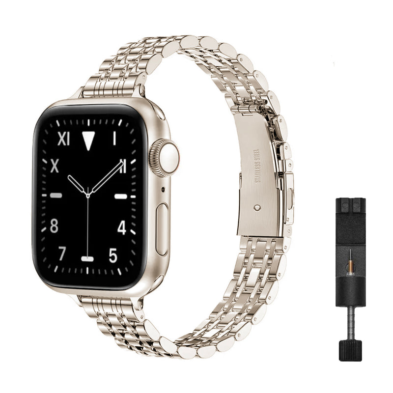 Apple Watch slim inspired bandje - starlight