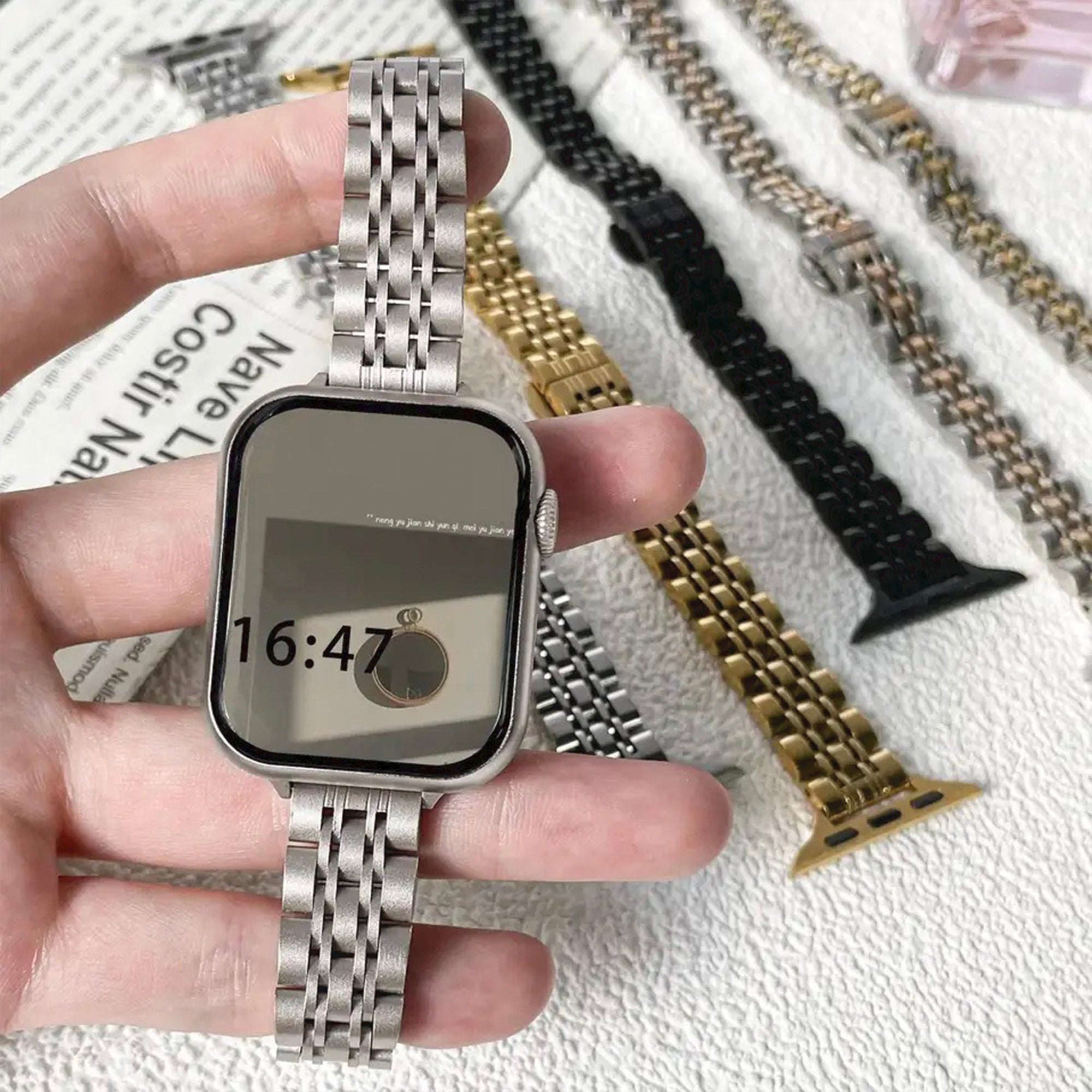 Apple Watch slim inspired strap - starlight