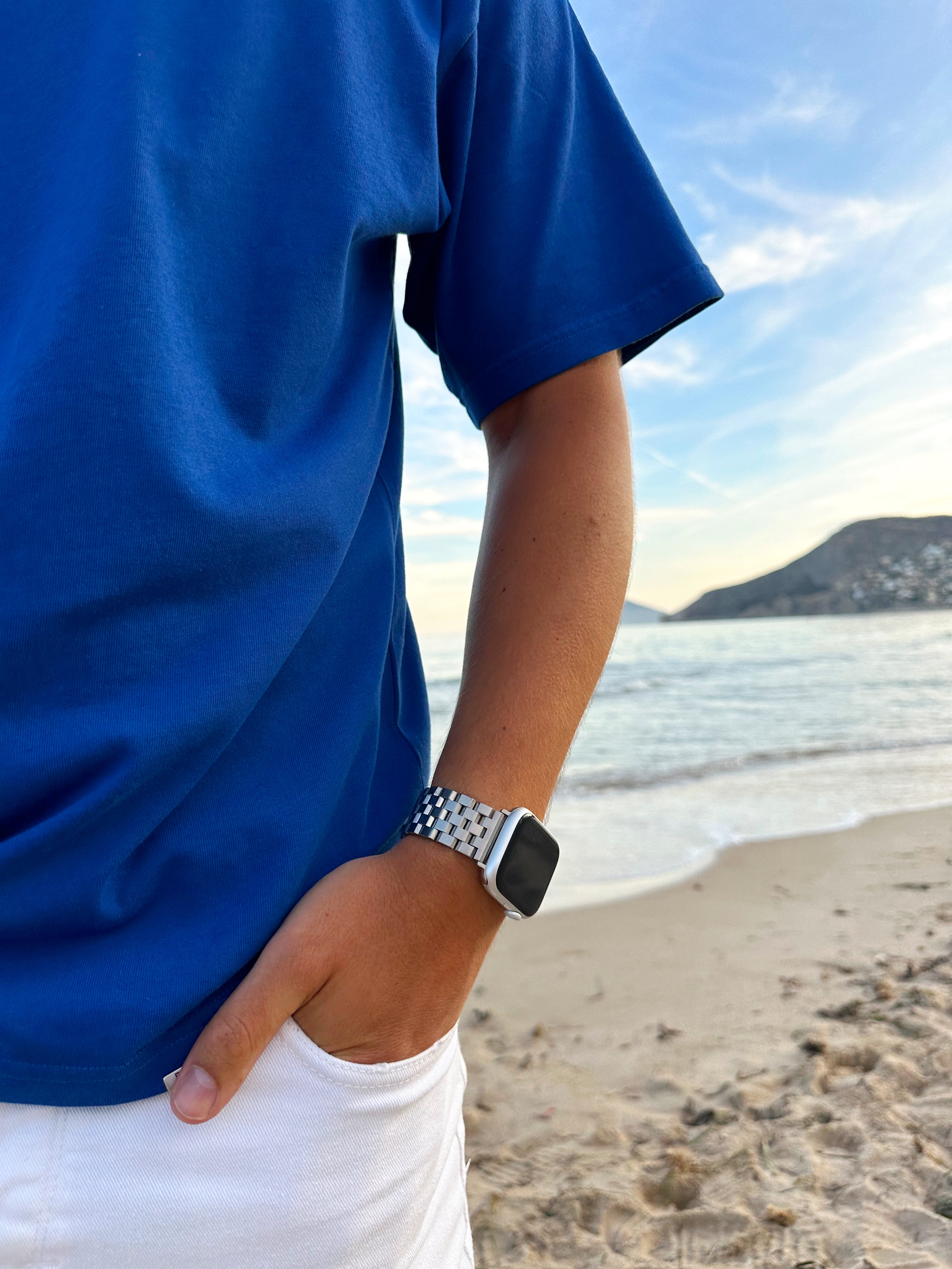 Würfelarmband für die Apple Watch – Silber