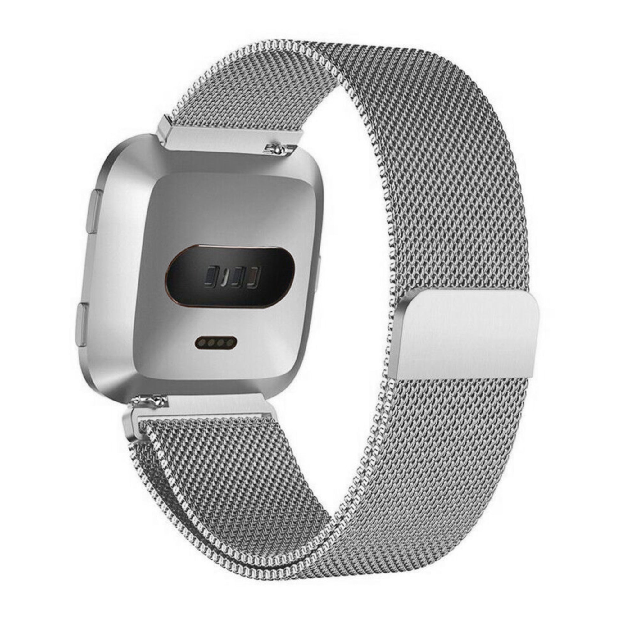 Milanaise-Armband für Fitbit Versa 1/2 – Silber