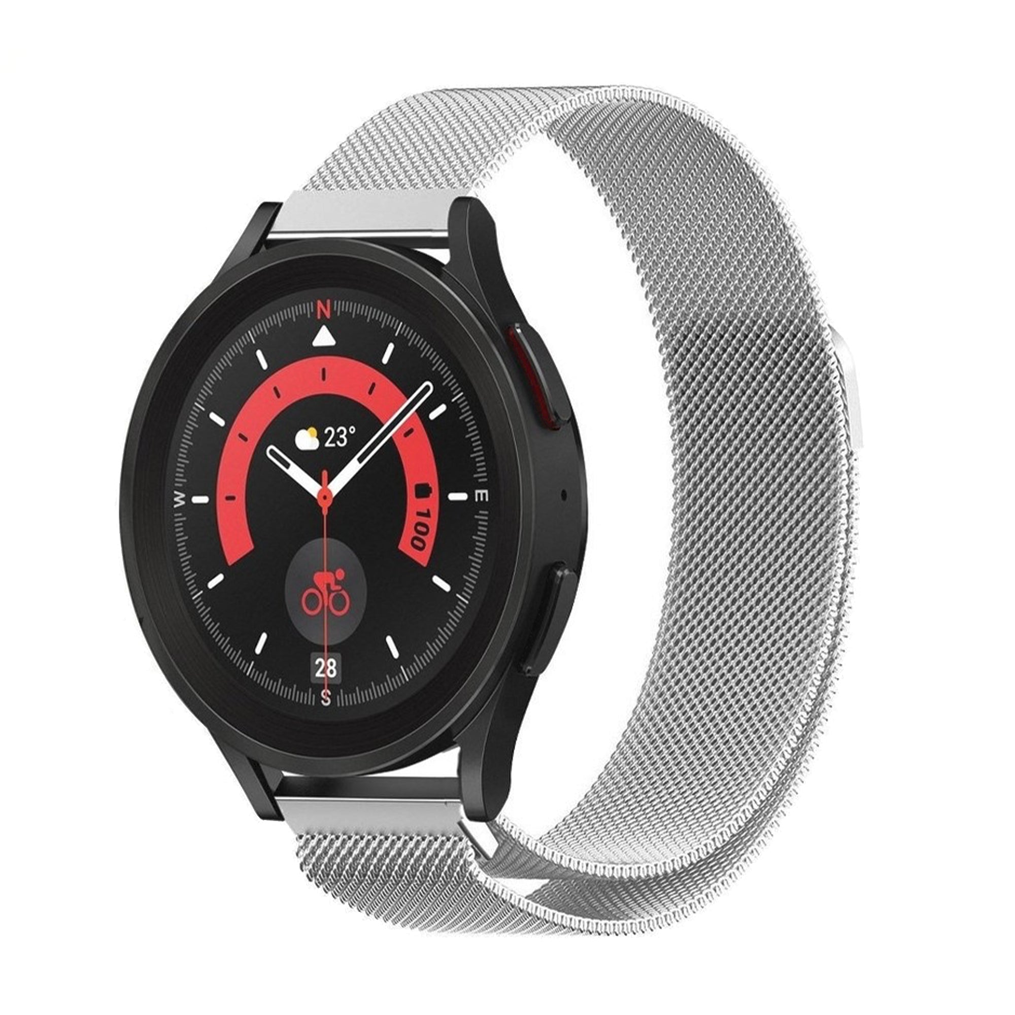 Samsung Watch milanese strap - silver