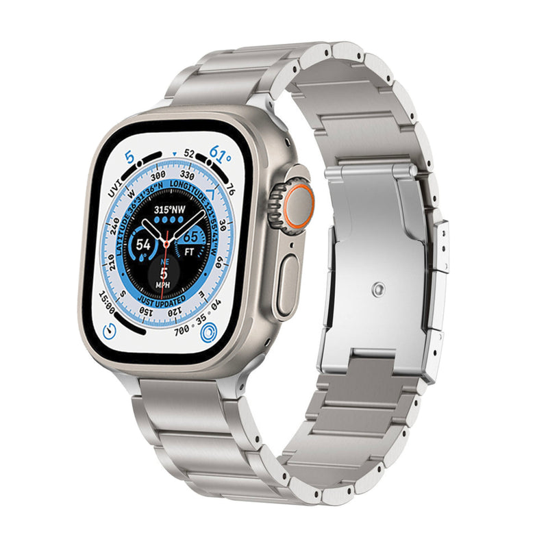 Apple Watch Ultra Titanium schakel band - zilver
